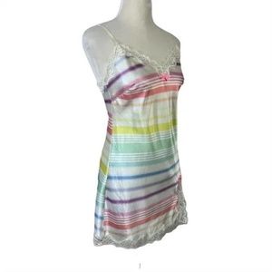Rainbow Nightgown Size L Victoria's Secret
